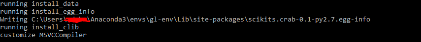 sckits.crab installed package