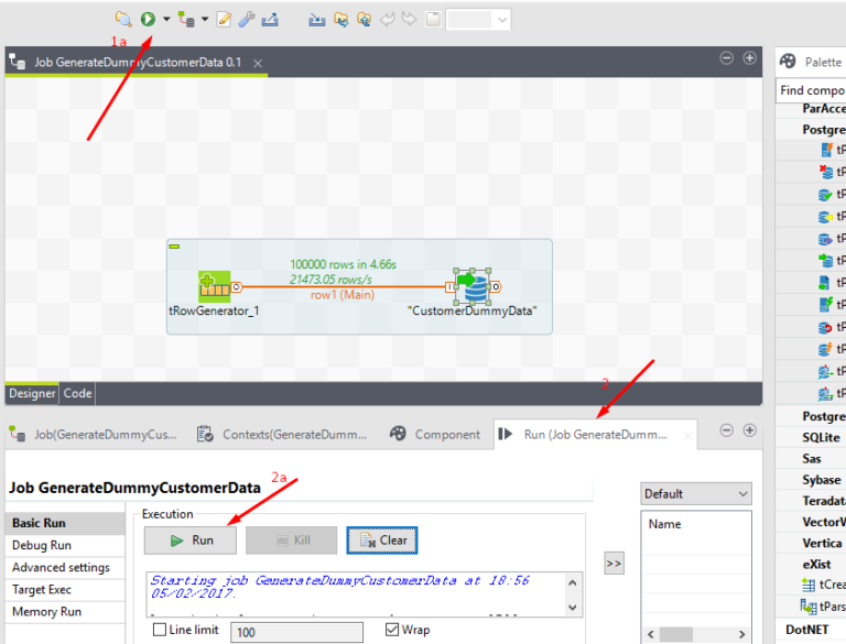 Generating Dummy Data In Talend For Testing and Development And Inserting Into PostgreSQL